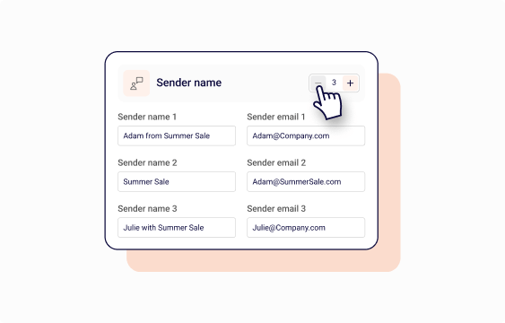 Sender infomation