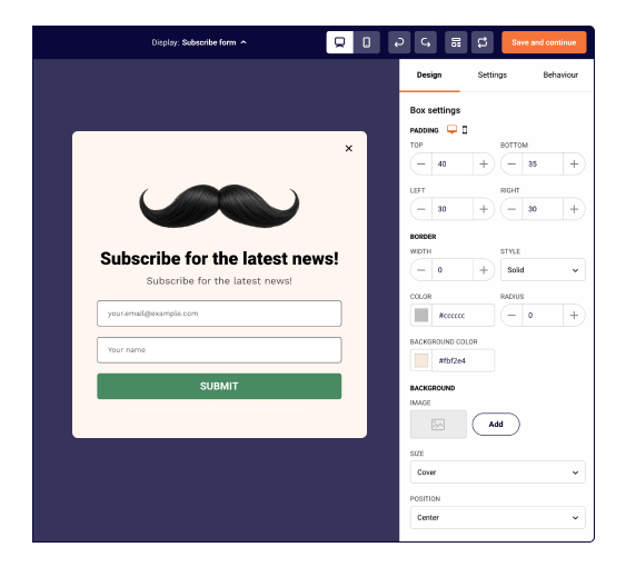 High-converting popups