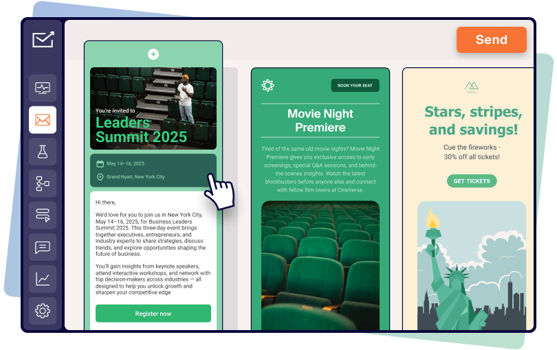 Event email template library