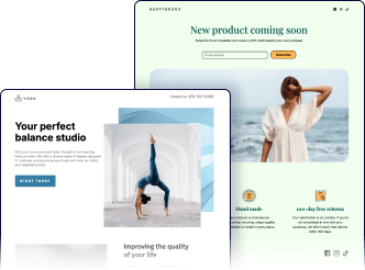 Landing pages example