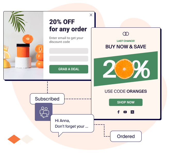 Spin-the-wheel popups