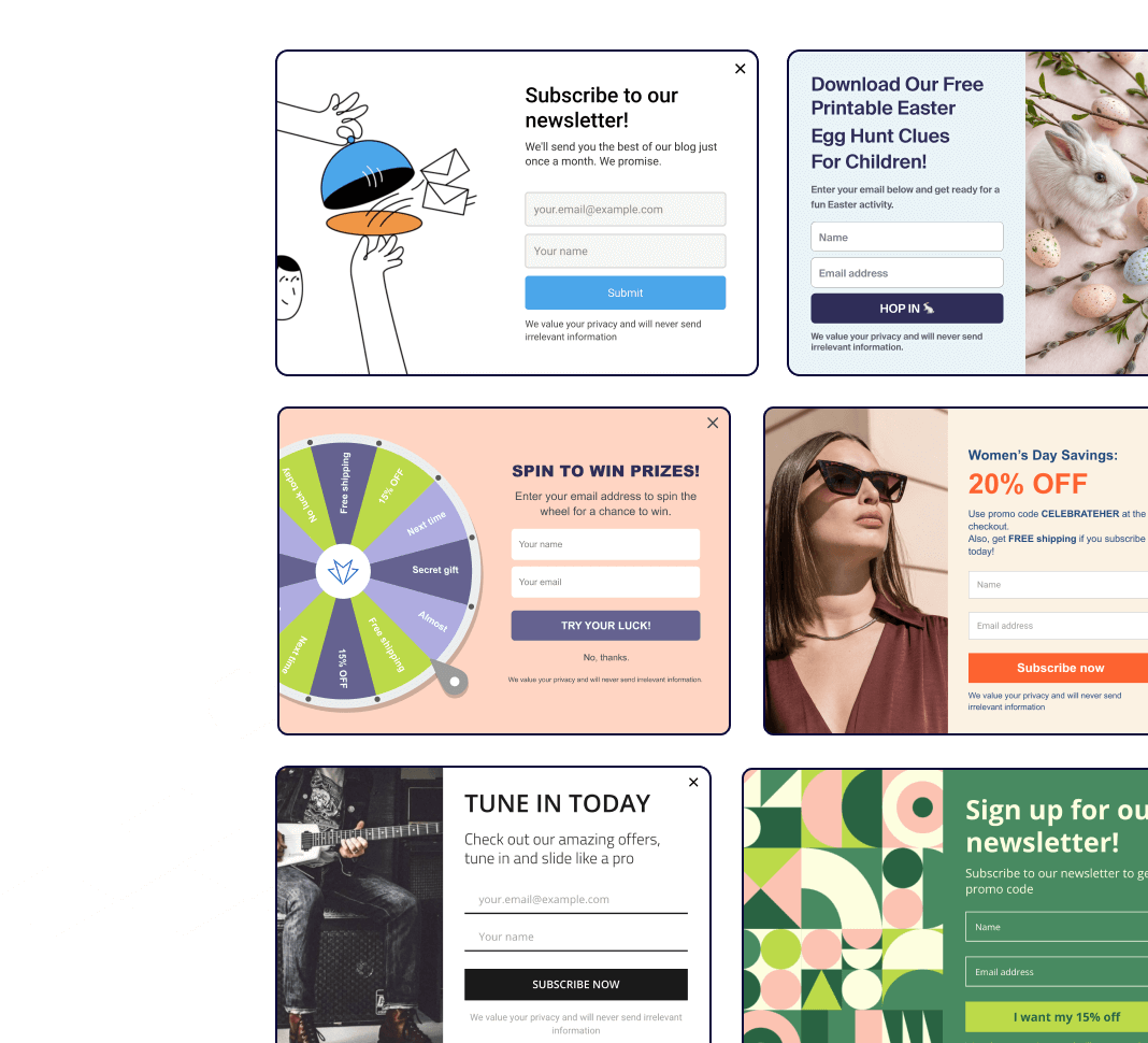 Popups and Forms