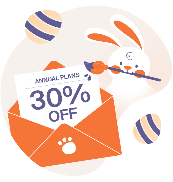Sender email marketing platform Easter promotion