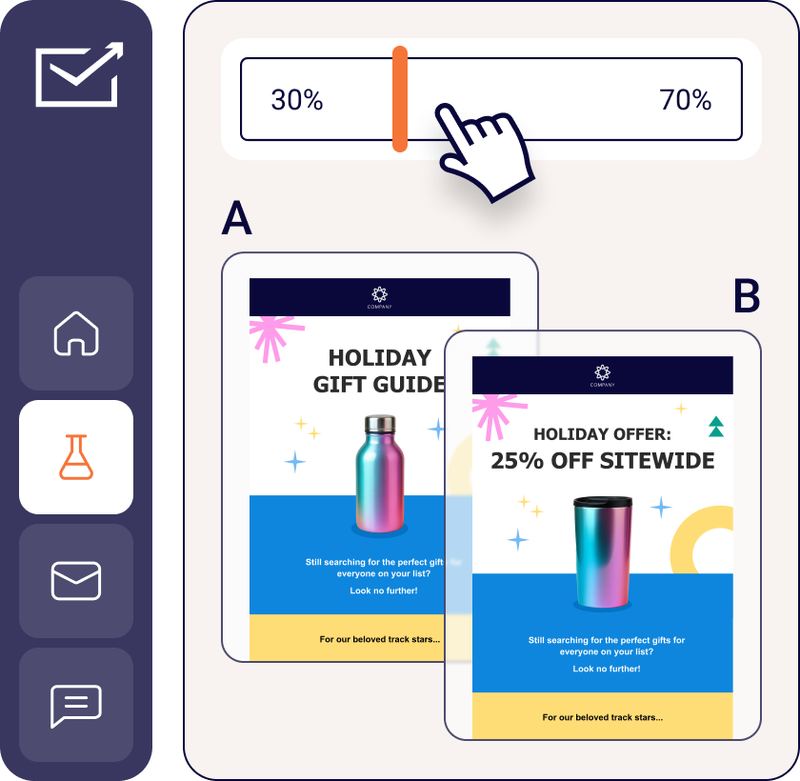 A/B testing an email campaign