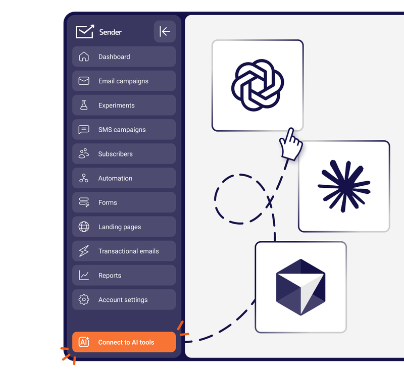 Connecting Claude, ChatGPT, and Cursor to Sender through the MCP server