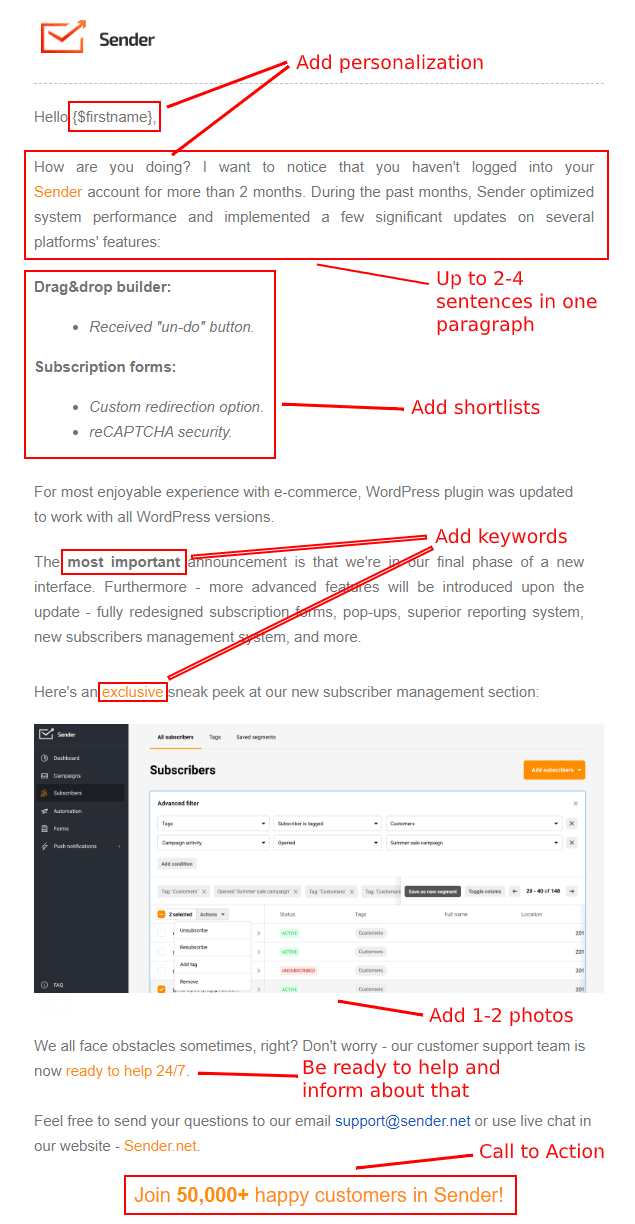 5 Hacks for Writing Effective Email Copy | Sender