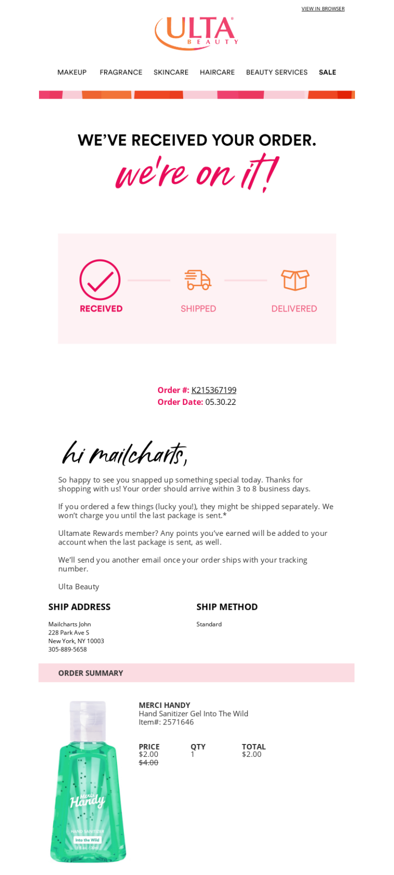 13 Order Confirmation Email Template & Examples Sender