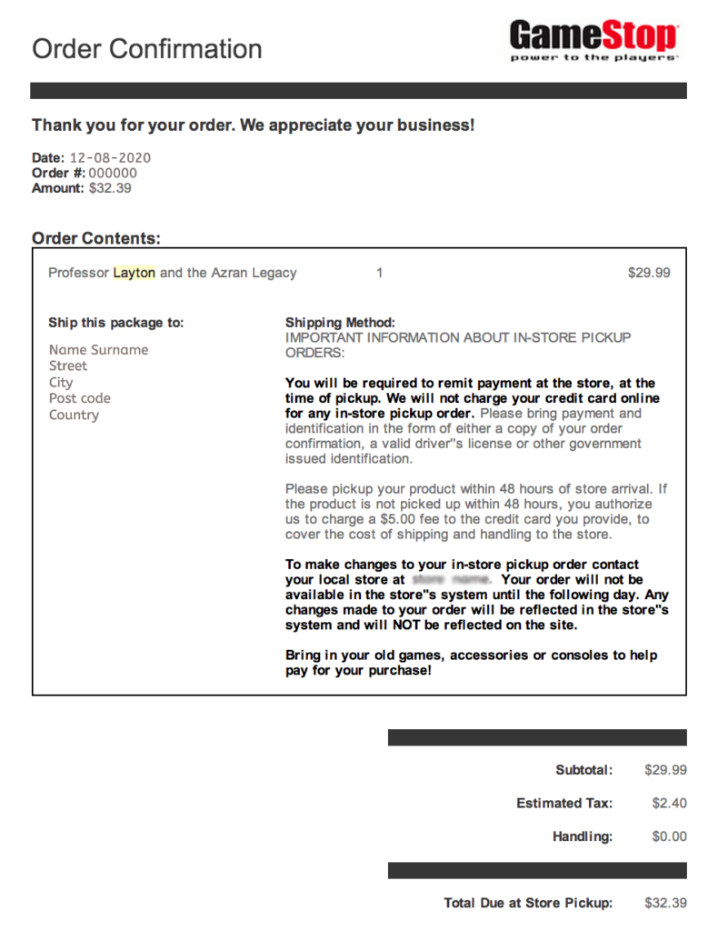 7 Order Confirmation Email Template Examples Sender