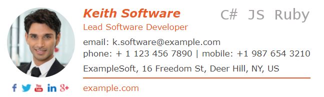 Email-signature-for-software-developer-example