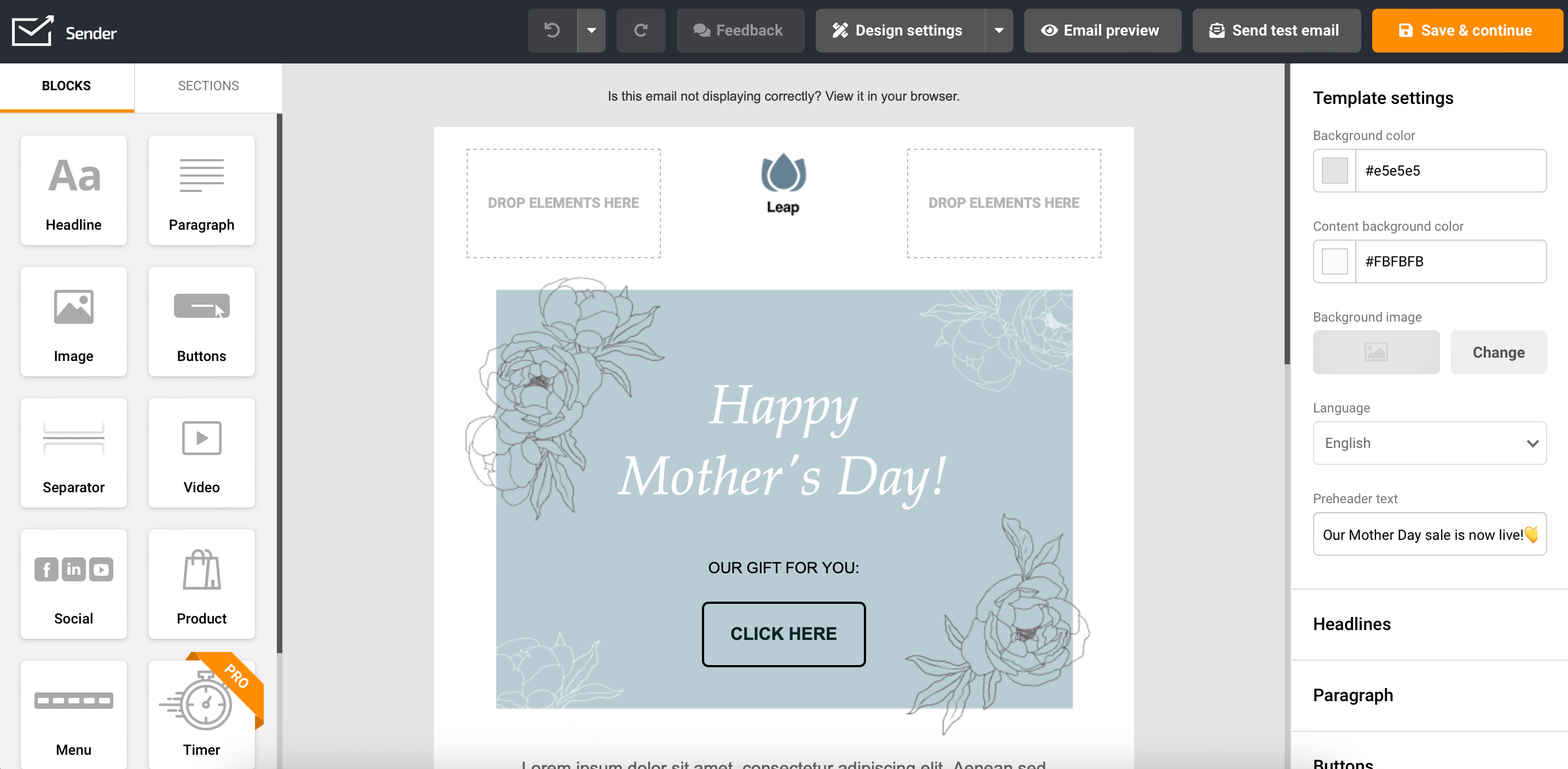 Sender_Mothers_Day_Template