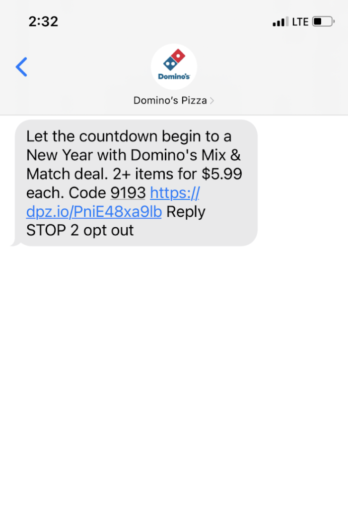 restaurant_promotional_sms
