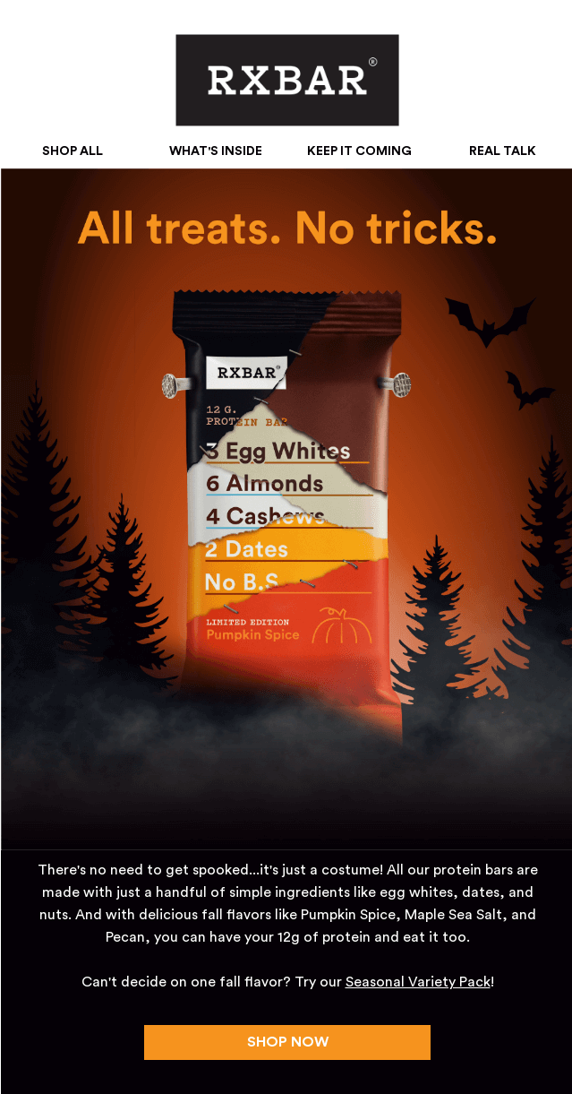 Rxbars_halloween_email_campaign