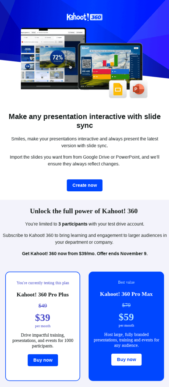 Kahoot-email-sequence-example