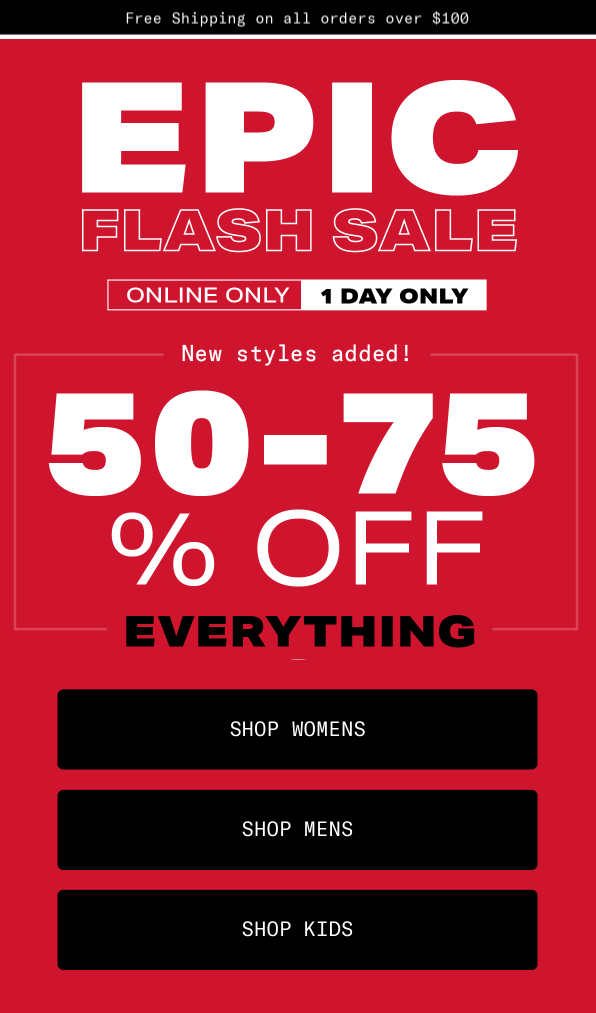 Online flash sales