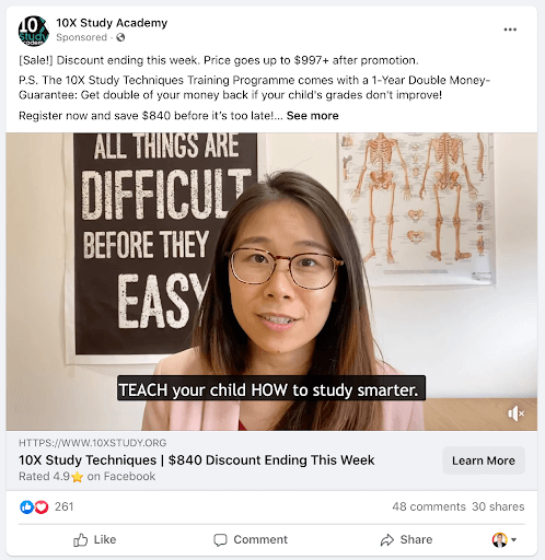 facebook-lead-generation-example