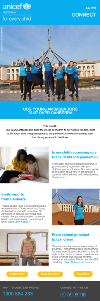 unicef_charity_newsletter