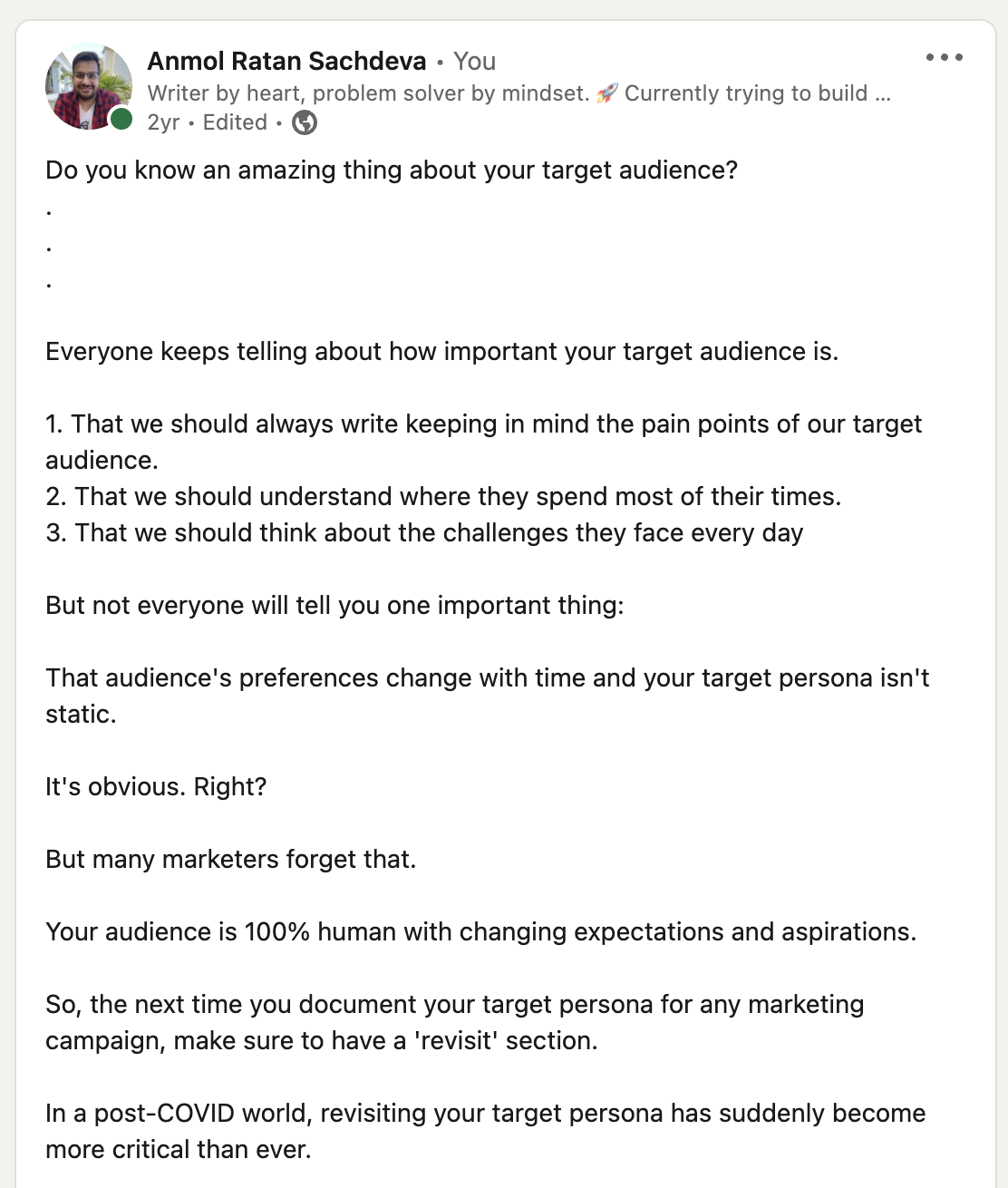 Defining Your Target Audience Showcasing with Examples Sender