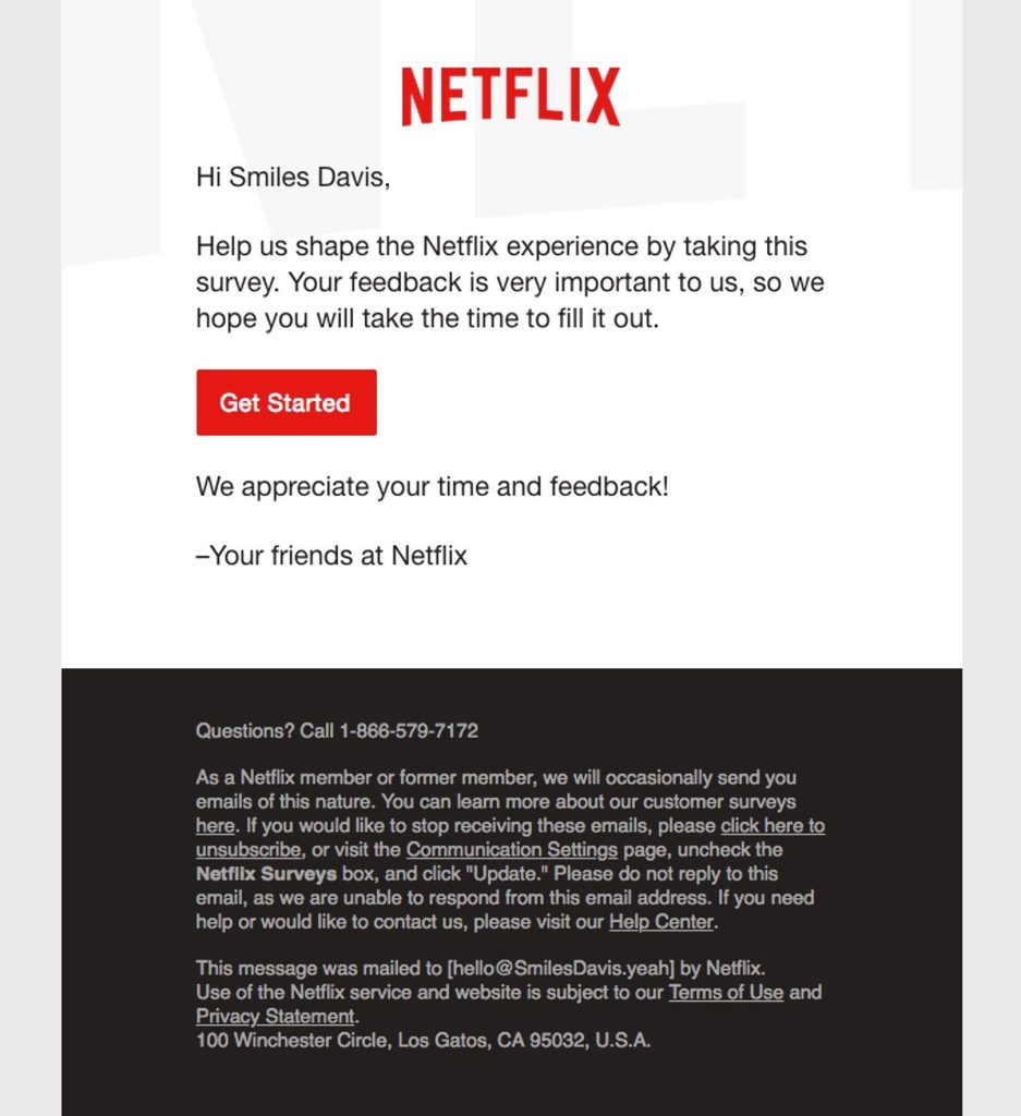 Netflix_email_survey