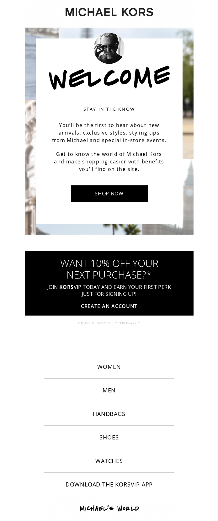 Welcome_email_Micheal_Kors