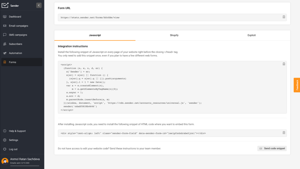 sender_form_coding