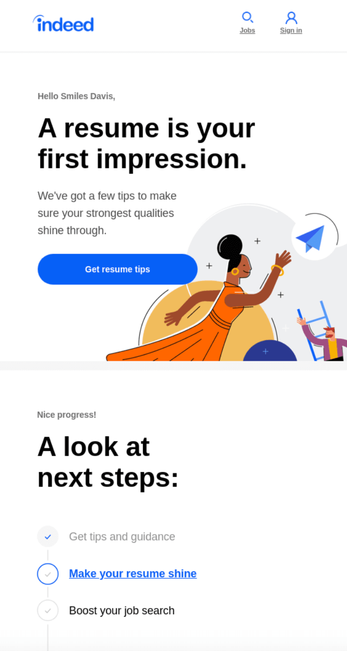 Indeed_Onboarding_Drip_campaign
