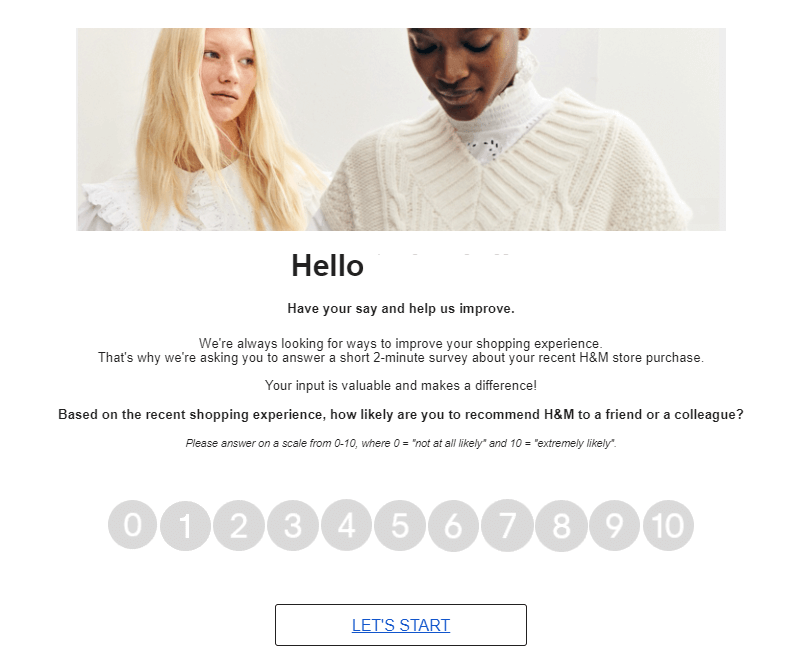 H&M_feedback_request_email_example