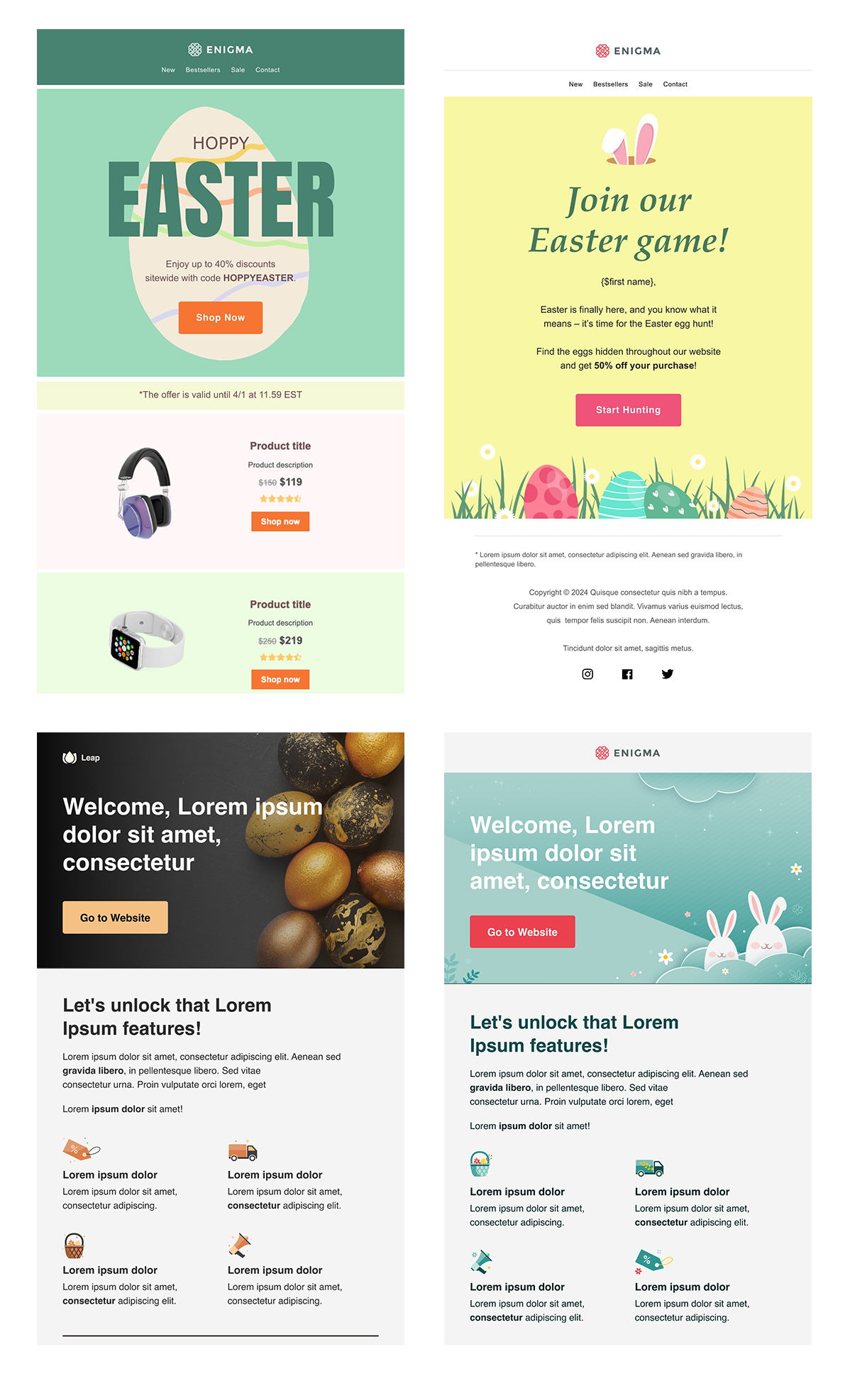 Easter Emails: 25+ Eggs-cellent Examples & Templates | Sender