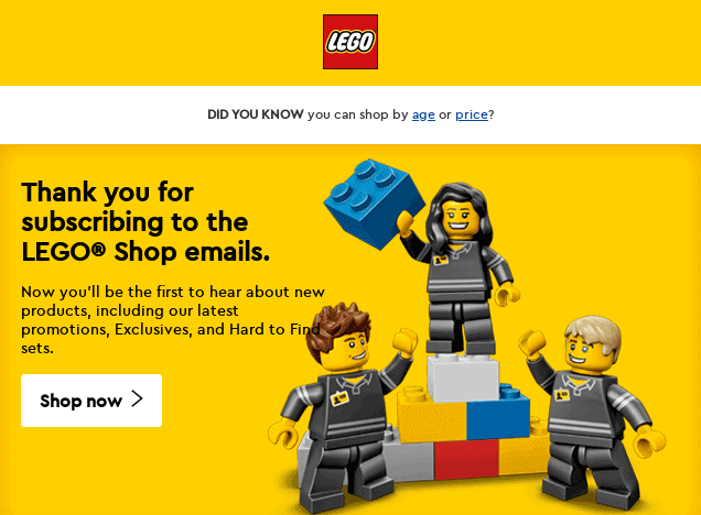 LEGO_Thank_you_for_subscribing_email_example