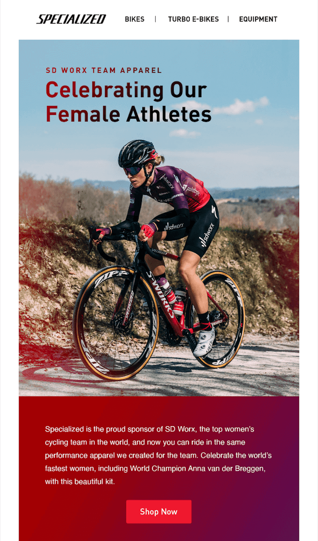 Specialized-Bicycle-Components_womens_day_newsletter_example