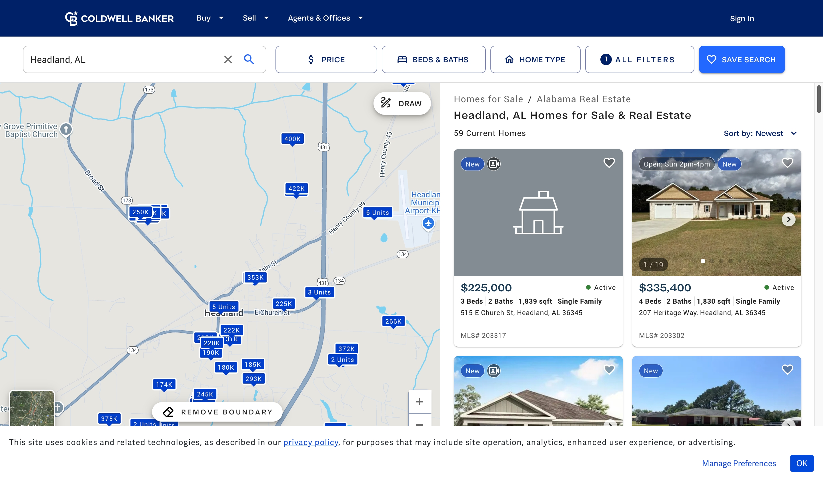 coldwell-banker-real-estate-landing-page-example