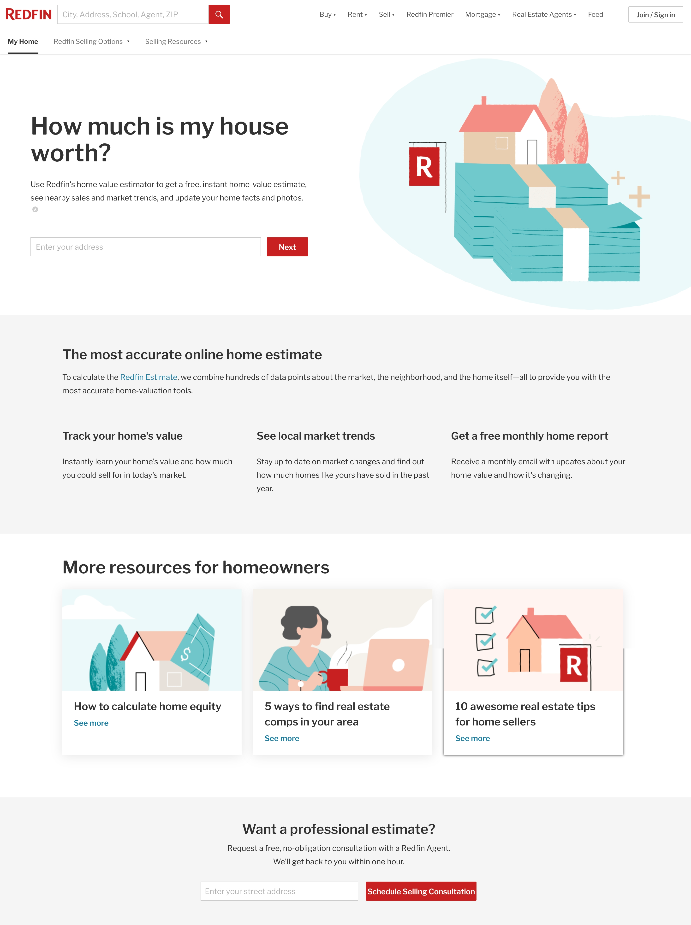 redfin-real-estate-landing-page-example