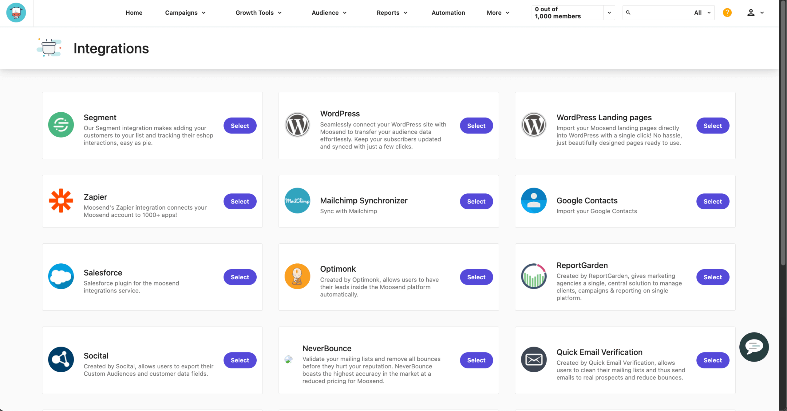 moosend-integrations