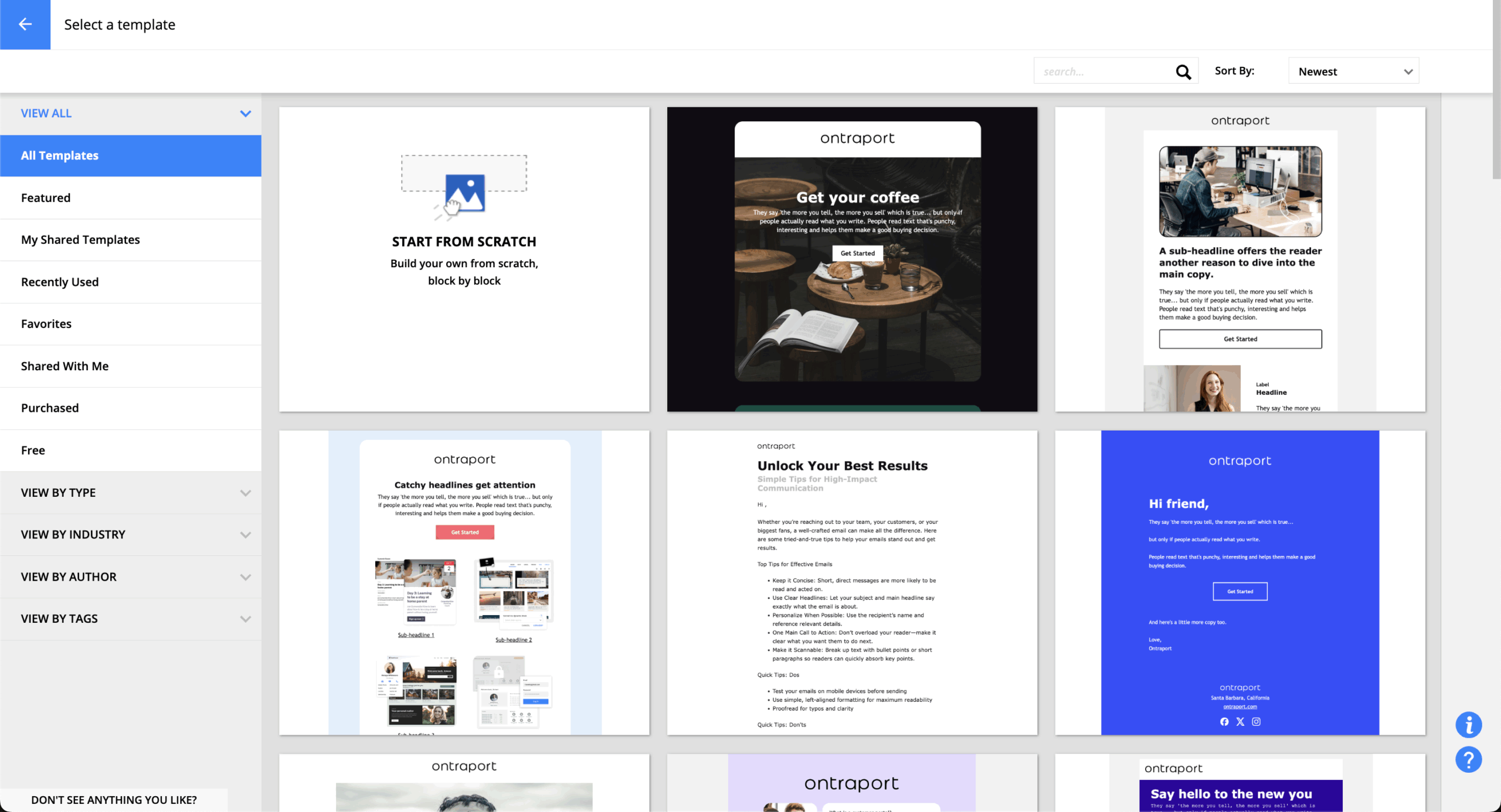 ontraport-email-templates
