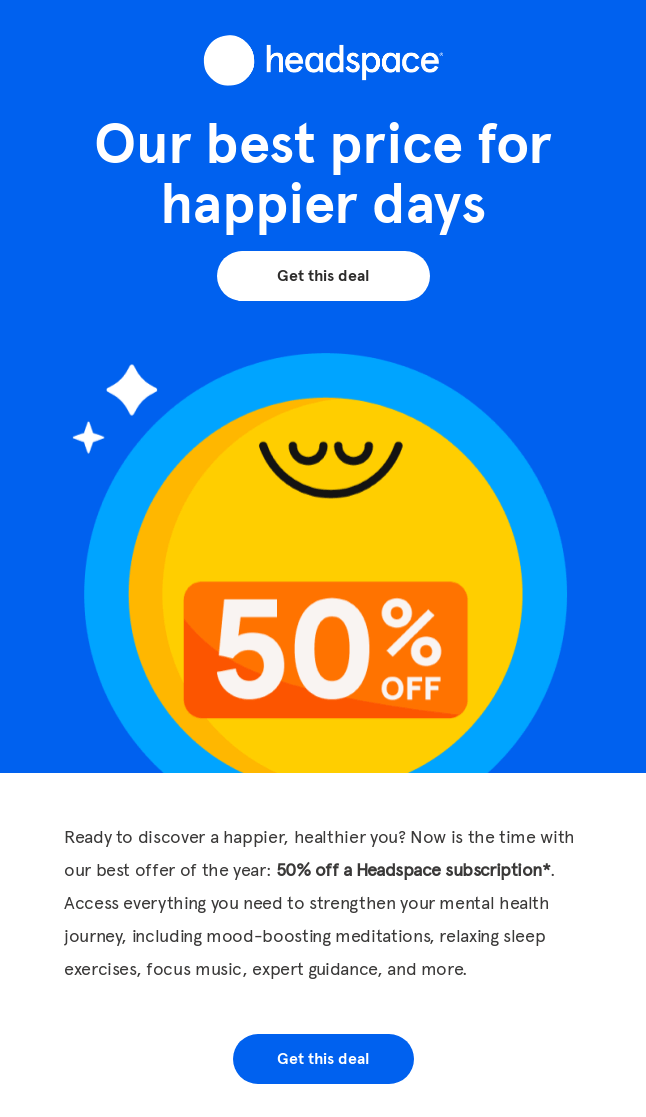 headspace-black-friday-newsletter-promo
