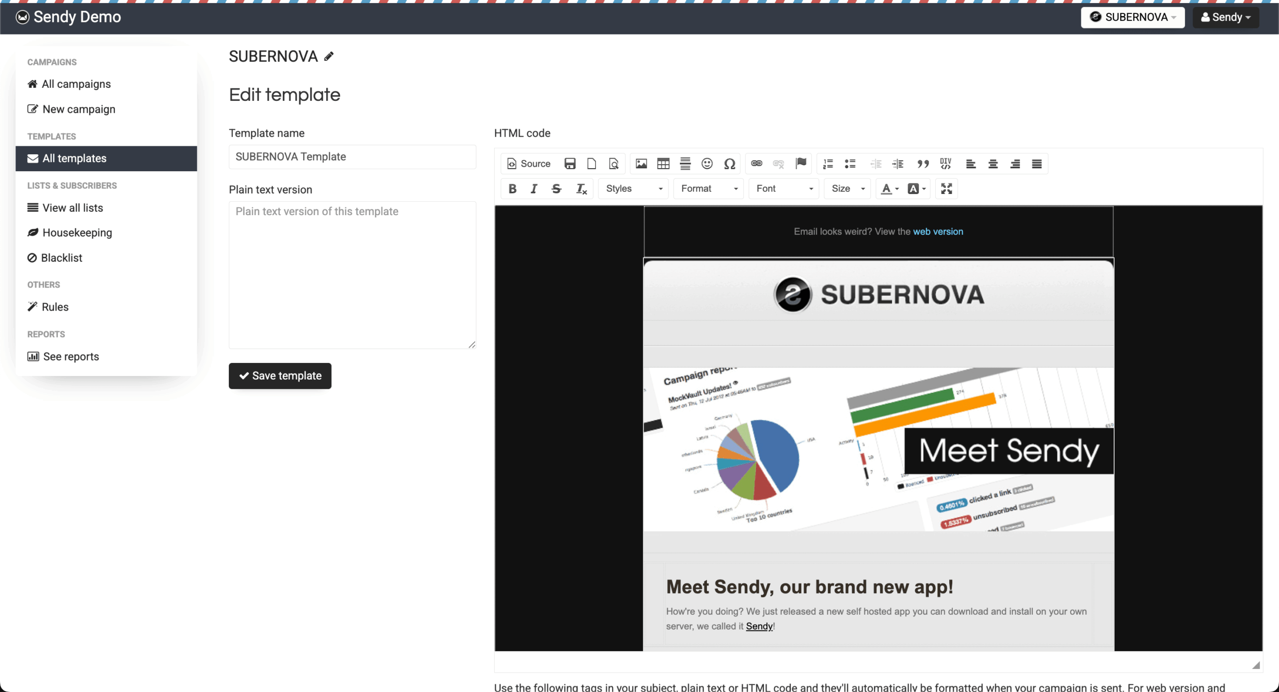 Sendy-email-templates