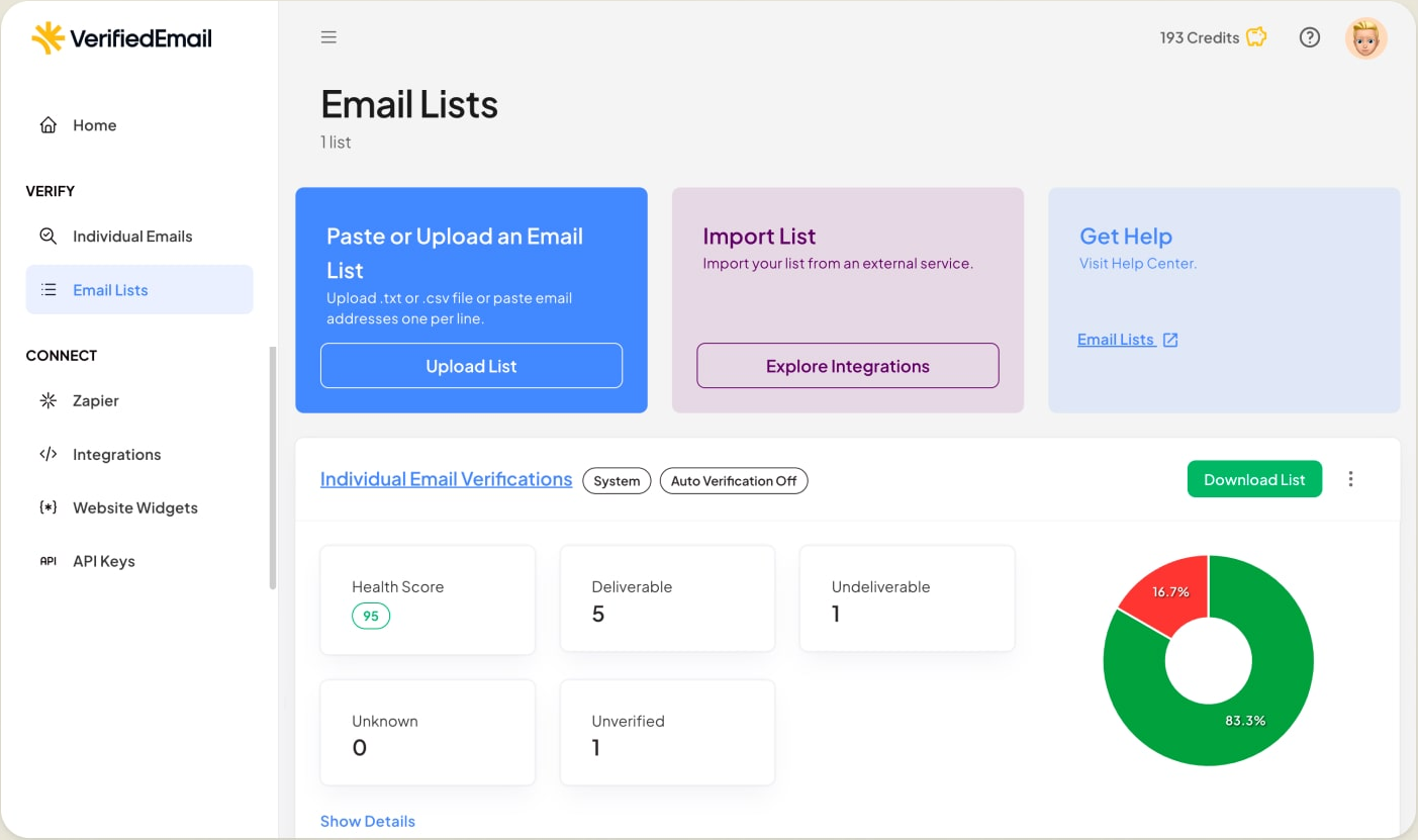VerifiedEmail-dashboard