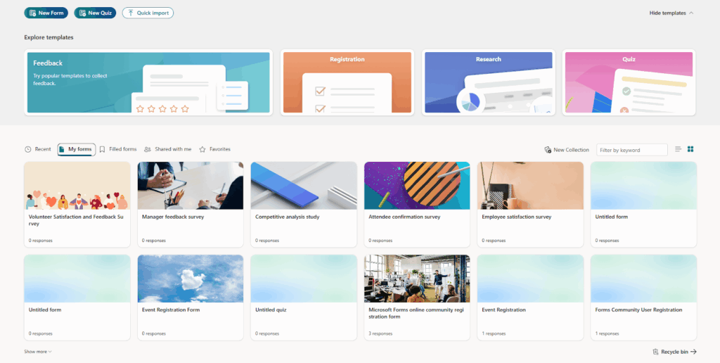 Microsoft-forms-examples-templates