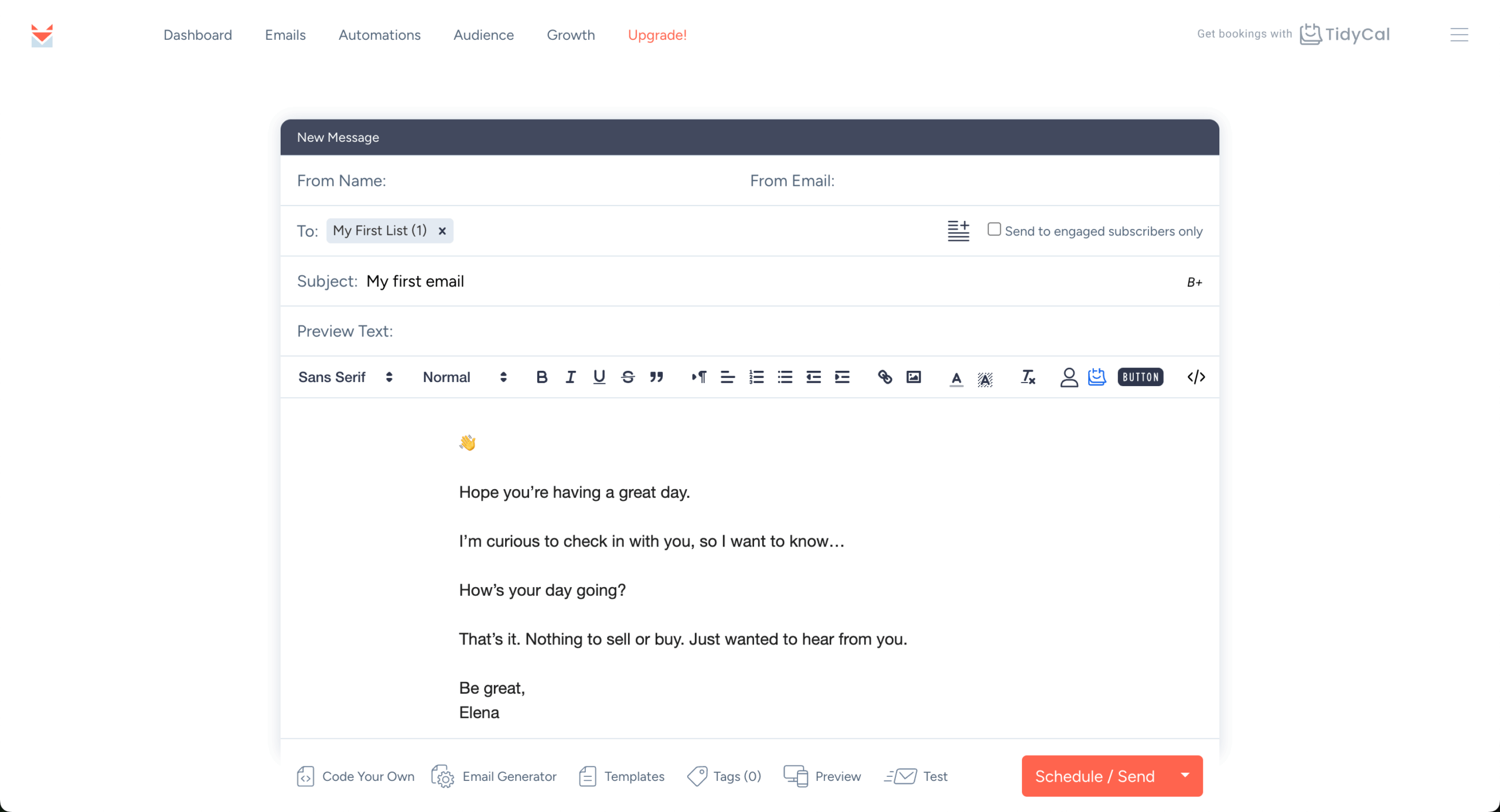 sendfox-email-campaign