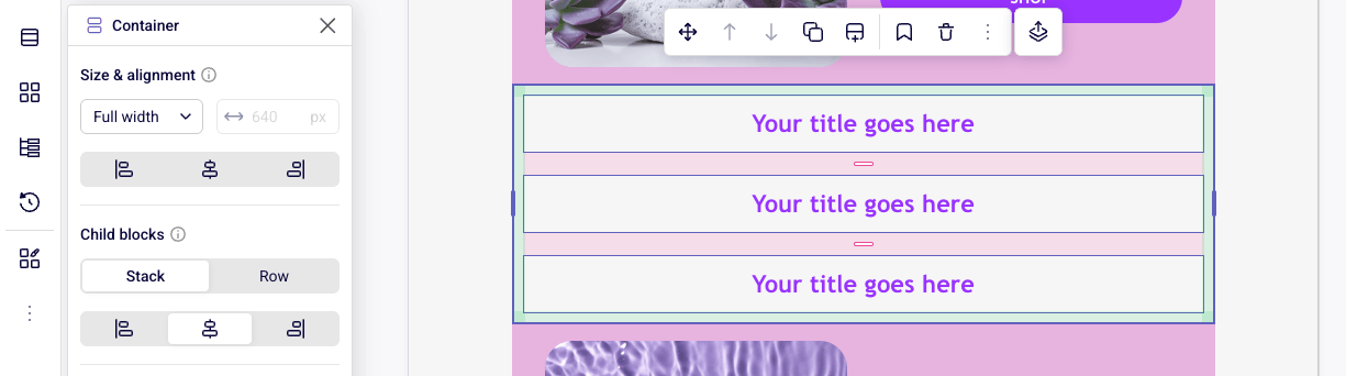 new-email-builder-stack-containers